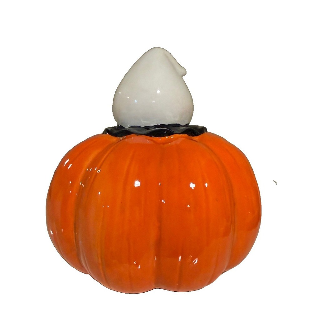 Johanna Parker Ghost Pumpkin Big Mouth Candy Bowl 2026 NEW small size 7" - Picture 2 of 3